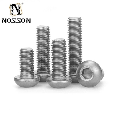 ANSI Standard 304 Edelstahl 1 Zoll Knopfkopf Steckdose Kappe Bolzen Schrauben für INCH-Messsystem Allen Hexantrieb
