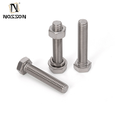ZINK-GELATET BEST Edelstahl Hex-Schraube und Nuss DIN933 M6 M12 SS304/SS316 Messsystem INCH Kopf Stil Kopf