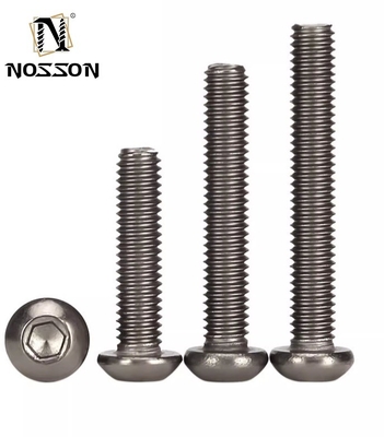ANSI Standard 304 Edelstahl 1 Zoll Knopfkopf Steckdose Kappe Bolzen Schrauben für INCH-Messsystem Allen Hexantrieb