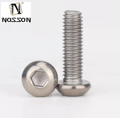 ANSI Standard 304 Edelstahl 1 Zoll Knopfkopf Steckdose Kappe Bolzen Schrauben für INCH-Messsystem Allen Hexantrieb