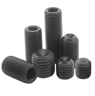 Metrischer Pankopf DIN916K 304 316 Edelstahl Knurled Hexagon Cup Point Grub Schraube gezahte Hex Socket Cup Point Set Schraube