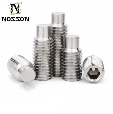 Metrischer Pankopf DIN916K 304 316 Edelstahl Knurled Hexagon Cup Point Grub Schraube gezahte Hex Socket Cup Point Set Schraube