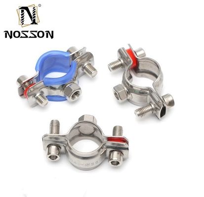 Edelstahl-Anpassungsstütze Schnelle Faust Gummi ausgekleidete Rohrspangen für Standardrohrisolierung 16-300mm