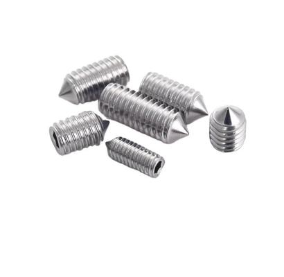 Pan Head Hexagon Allen Schraube Flat Point OEM Messing Edelstahl Hohlschrauben mit kundenspezifischer Nylon Spitze und einfache Oberfläche