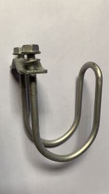 Möbel Doppelrohrklemme 304 aus Edelstahl Doppel-U-Schraube mit Schraube und Waschmaschine U-Klemme M6 M8 schwarze Oberfläche DIN-Standard