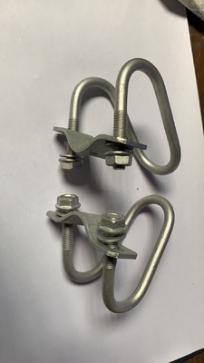 Möbel Doppelrohrklemme 304 aus Edelstahl Doppel-U-Schraube mit Schraube und Waschmaschine U-Klemme M6 M8 schwarze Oberfläche DIN-Standard