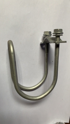 Möbel Doppelrohrklemme 304 aus Edelstahl Doppel-U-Schraube mit Schraube und Waschmaschine U-Klemme M6 M8 schwarze Oberfläche DIN-Standard