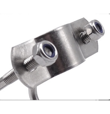 Edelstahl 304 316 Doppel-U-förmige Rohrklemme für M3 M4 M5 M6 M8 M10 M12 M16 M20 Rohre JIS Standard-Glanzveredelung