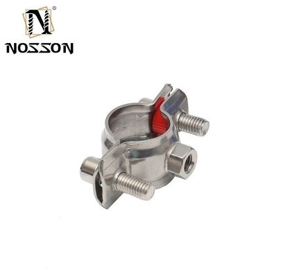 Unterstützung für die Schwerindustrie 16-300 mm Rundrohrclip mit verschraubtem Design und gummiartiger Metrikmessungssystem