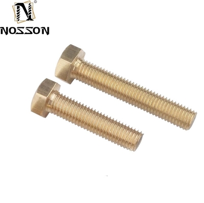 ZINK-verzinkte Messing-Hexbolzen DIN933 m3 m4 m5 m6 m8 m10 m12 m14 m16 m20 für landwirtschaftliche Maschinen GB-Standard