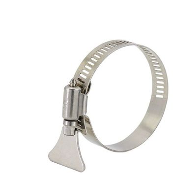 JIS Standard Gasradiator Schlauchspange Klemmen mit Schmetterlingsgriff Glatte Oberfläche Langlebiges Material Metrisches Messsystem
