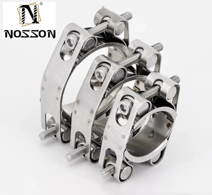 ZINK Finish Edelstahl Kragen Rohr Klammern für maßgeschneiderte Unterstützung von hoher Lastkapazität Heavy Duty T Bolt Schlauch Klammer
