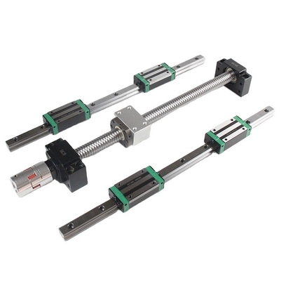 Polieren von Edelstahl-CNC-Präzisionsschrauben ISO9001 2008 Zertifiziert 3000mm SFU1204 Kugelschraube mit Schrittmotor und langem Blei