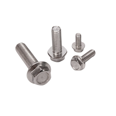 Hochwertige Trägerschrauben für schwere Anwendungen DIN Standard Hex Flanschkopf gezackte Schrauben A2-70/A4-80/304/316