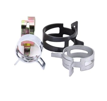 Wasserleitung Auto Brennstoffleitung Schlauchclip mit Schwerindustrie Edelstahlmaterial und ZINK überzogen Finish Spring Band Klemm
