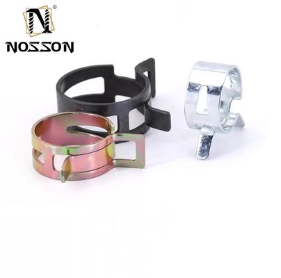 Wasserleitung Auto Brennstoffleitung Schlauchclip mit Schwerindustrie Edelstahlmaterial und ZINK überzogen Finish Spring Band Klemm