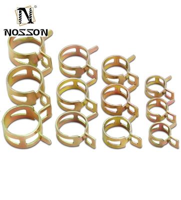 Wasserleitung Auto Brennstoffleitung Schlauchclip mit Schwerindustrie Edelstahlmaterial und ZINK überzogen Finish Spring Band Klemm