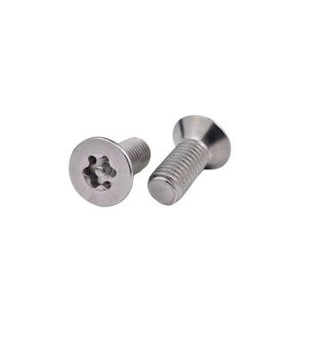 Metrisches Messsystem Flachkopf aus Edelstahl Störsicherheit Torx Sicherheitsschraube mit Pin M3 M4 M5 M6 M7 M8
