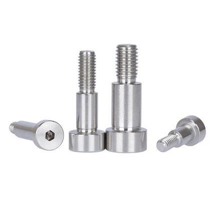 Maßgeschneiderte Größe Flachkopfstil Schulterschrauben SMSB6-15 mit Polieren INCH Messsystem und Edelstahl