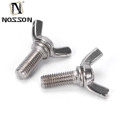 Industrie Edelstahl M3 M4 M5 M6 M8 M10 Handdrehen Schmetterling Flügelknopf Schaltfeder Daumen Schraube Schraube mit individueller Größe