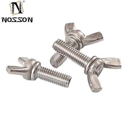 Industrie Edelstahl M3 M4 M5 M6 M8 M10 Handdrehen Schmetterling Flügelknopf Schaltfeder Daumen Schraube Schraube mit individueller Größe