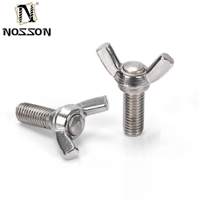 Industrie Edelstahl M3 M4 M5 M6 M8 M10 Handdrehen Schmetterling Flügelknopf Schaltfeder Daumen Schraube Schraube mit individueller Größe