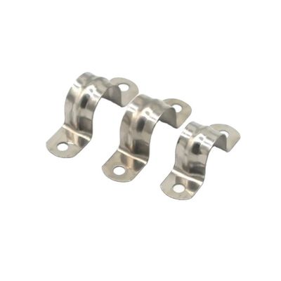 U-Typ galvanisierter Edelstahl-Metallschlauchklemmen Sattelrohrklemmen Routing-Klemmen für langlebige Rohrverbindungen Schwerlastklemmen