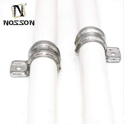 U-Typ galvanisierter Edelstahl-Metallschlauchklemmen Sattelrohrklemmen Routing-Klemmen für langlebige Rohrverbindungen Schwerlastklemmen