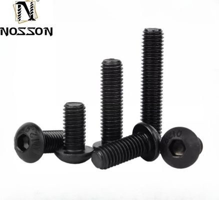 Strukturelle Anwendungen Schwarze Oberfläche Legierung Stahl Knopfkopf Hexantrieb Schrauben 12.9 mit Pan-Head-Design