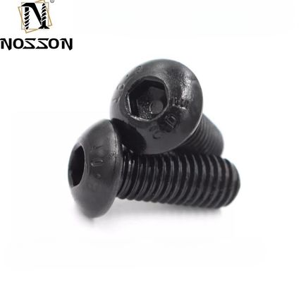 Strukturelle Anwendungen Schwarze Oberfläche Legierung Stahl Knopfkopf Hexantrieb Schrauben 12.9 mit Pan-Head-Design