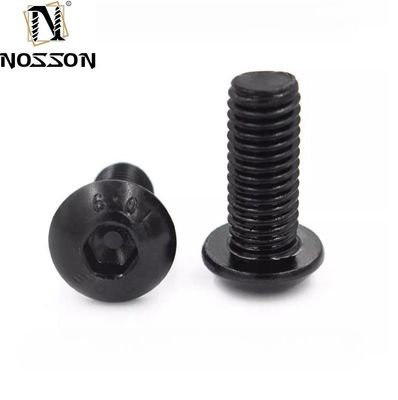 Strukturelle Anwendungen Schwarze Oberfläche Legierung Stahl Knopfkopf Hexantrieb Schrauben 12.9 mit Pan-Head-Design