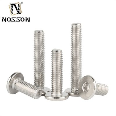 Metrisches Messsystem M3 M4 M5 M6 M8 304 Edelstahl Hexagon Socket Bolt Ultra Low Head Cap Schrauben für Maschinen