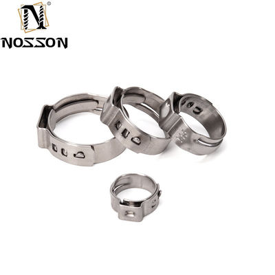 JIS-Standard SS304 Fittings Amerikanischer Typ Einohörschlauch-Rohrspangen für Bergbau Metrisches Messsystem