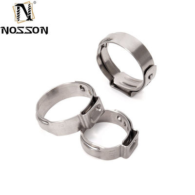 JIS-Standard SS304 Fittings Amerikanischer Typ Einohörschlauch-Rohrspangen für Bergbau Metrisches Messsystem