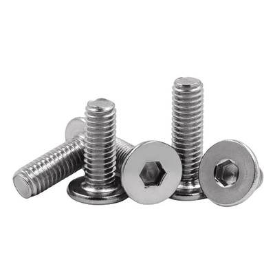 Edelstahl M4 M5 Flachkopf Allen Hex Socket Schraube A2 70 mit Ultra-Niedrigprofil-Design und metrischem Messsystem