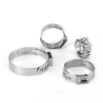 ToWin's Healthcare Heavy Duty Clamps Bolzen Klammer Typ Amerikanischer Typ 1-Ohr Einzelklammer mit Edelstahlkragen Rohrklammer