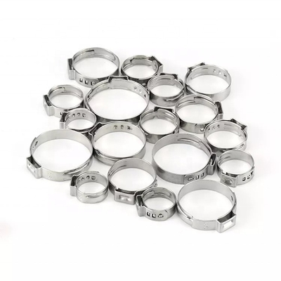 ToWin's Healthcare Heavy Duty Clamps Bolzen Klammer Typ Amerikanischer Typ 1-Ohr Einzelklammer mit Edelstahlkragen Rohrklammer