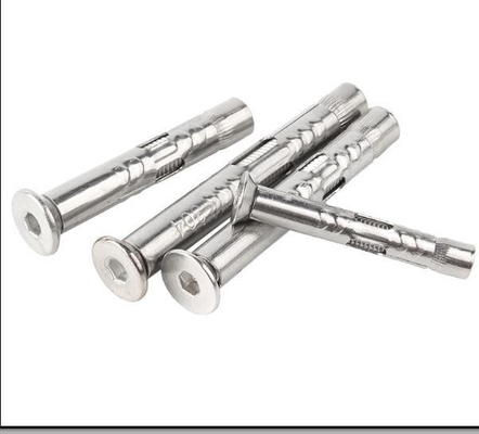 DIN-Standard 304 aus Edelstahl Countersunk Head Hex Socket Expansion Bolt Sleeve Anker für Fenster oder Türrahmen in Silber befestigt