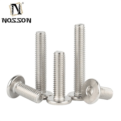 Industrieanwendungen M5 M6 M8 Edelstahl-Ultra-Dünnkopf-Hex-Steckschraube mit Zinkbeschichtung und DIN-Standard