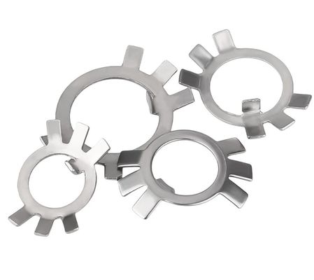 Schwarz-Zink-plattierte Stahl-Runde-Nuss-Rückhalter Sechs-Klau-Anti-Verlust-Rückzug-Flachwaschmaschine für die Allgemeine Industrie DIN Standard 300