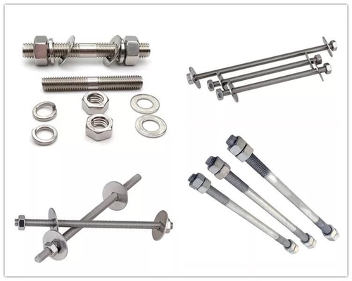 Messing M6 M8 M10 M12 M14 M16 M20 M24 Schraubschrauben aus Edelstahl Doppelkopf-Schraubstäbe Metrische Standard-Doppelkopf-Schraube