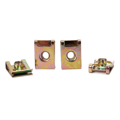 Metrisches Messsystem Stahl U-Typ Federklemmmutter mit Hexagonalkopf Dacromet Beschichtet mit Zink Gelbchromat Plattiert