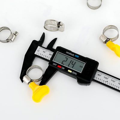 Individuelle GB-Standard-Edelstahl-Schlauchklemme amerikanischen Typs mit Plastik-Schmetterlingsgriff für Bergbau und Schwerlast