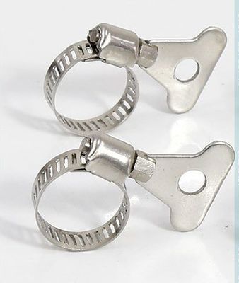 Individuelle GB-Standard-Edelstahl-Schlauchklemme amerikanischen Typs mit Plastik-Schmetterlingsgriff für Bergbau und Schwerlast