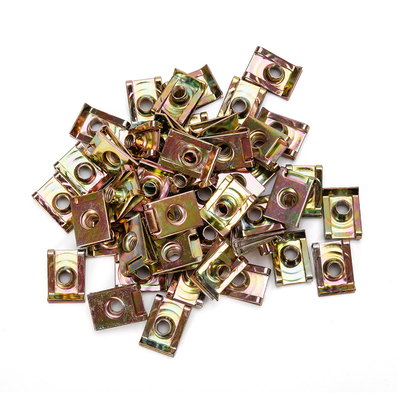 Metrische Quellplatte aus Plain Steel Clip Nut Custom U-Typ Clip Metallbefestigungen Nuss für Silber