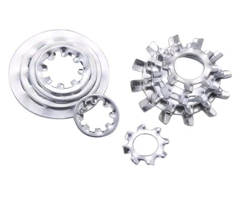 M6-M30 304 Edelstahl-Wäscher mit inneren, äußeren Zähnen, gezackter Federverschluss für die individuelle Nachfrage in der allgemeinen Industrie