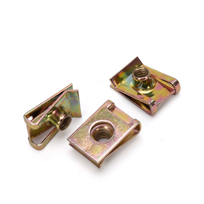Metrische Quellplatte aus Plain Steel Clip Nut Custom U-Typ Clip Metallbefestigungen Nuss für Silber