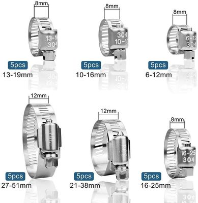 Metrisches Messsystem kundenspezifische Unterstützung Deutsch Edelstahl Schlauchspange und Kehlkopfklemme für die Schwerindustrie automatisch