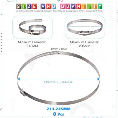 Metrisches Messsystem kundenspezifische Unterstützung Deutsch Edelstahl Schlauchspange und Kehlkopfklemme für die Schwerindustrie automatisch