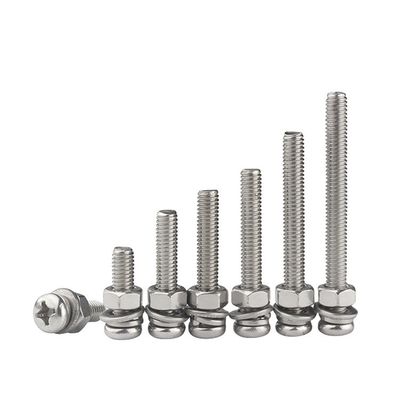 Kohlenstoffstahl zusammengebaute Schraubmaschine Metrisches Messsystem M1.6 M2 M2.5 M3 M4 M5 M6 M8 M10 M12 M14 M16 M20 GB-Standard